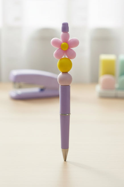 Floral beaded pen