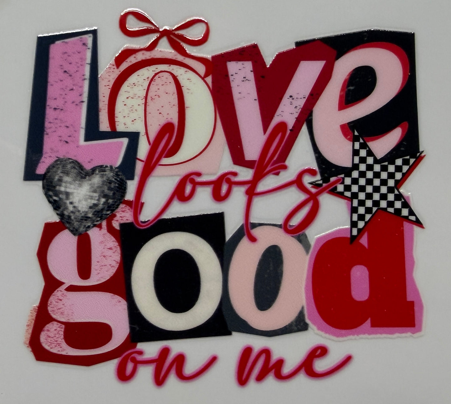Love looks good uvdtf decal