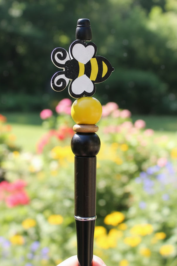 Bee beaded pen