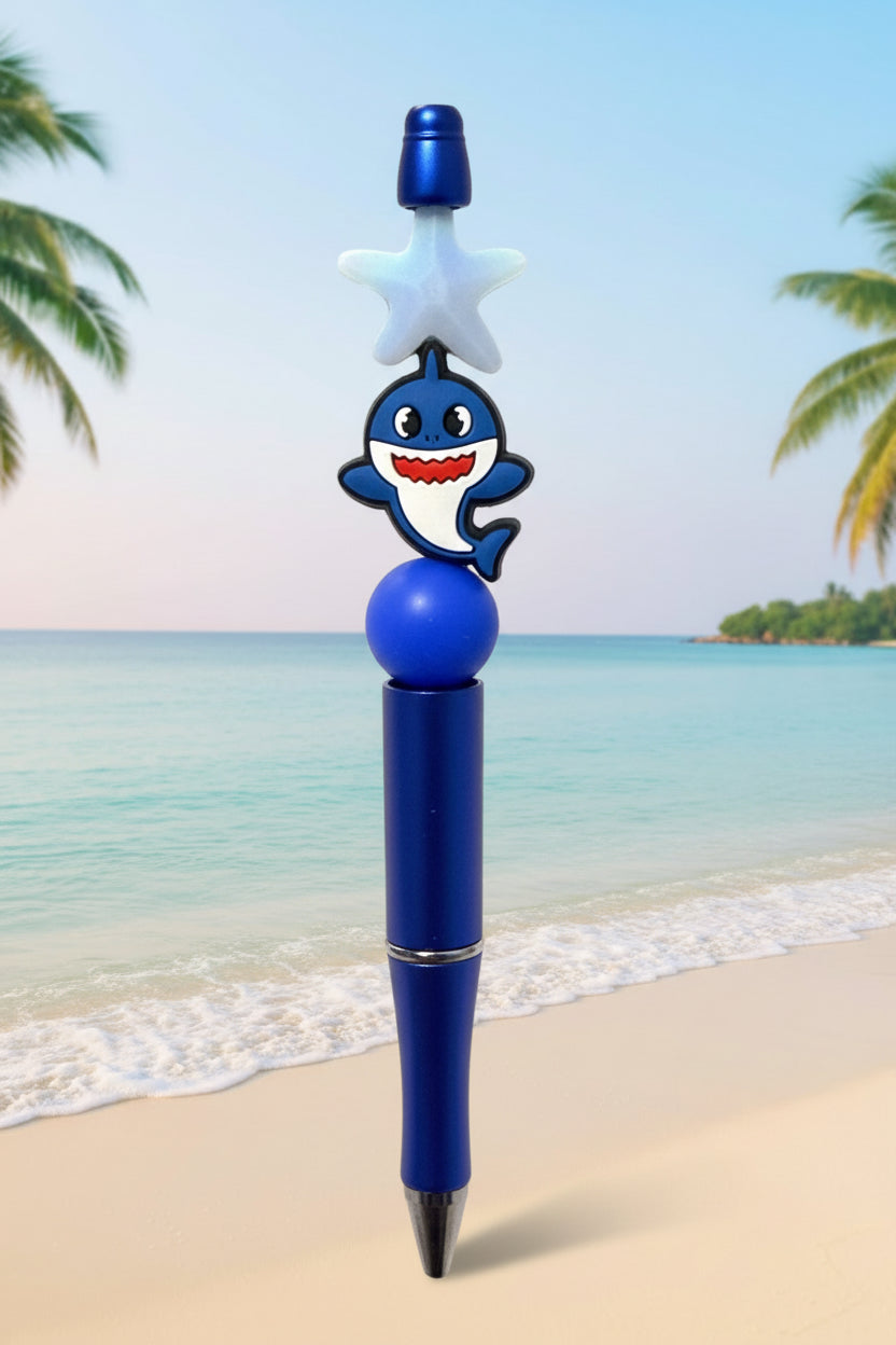 Shark beaded pen