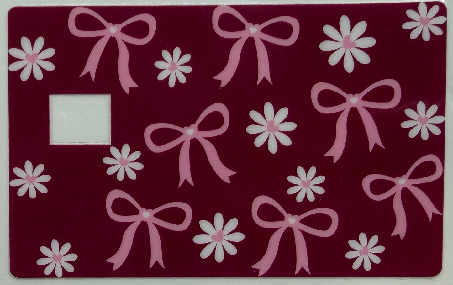 Bows credit card uvdtf wrap
