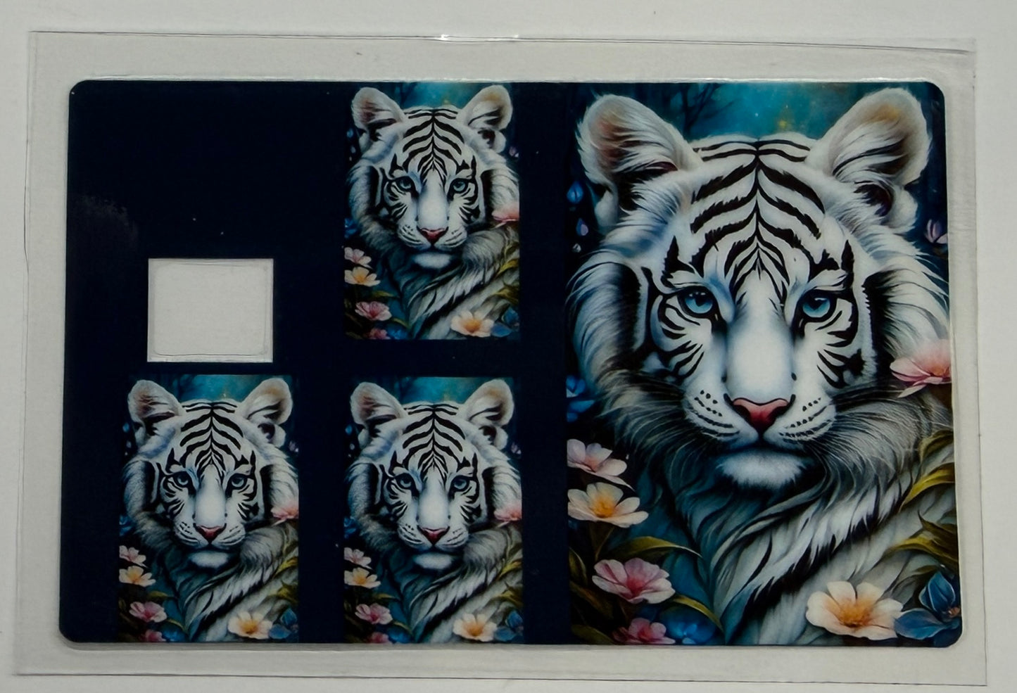 Tiger credit card uvdtf wrap