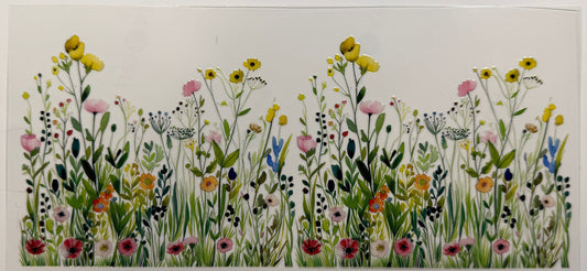 Wild flowers uv dtf decal