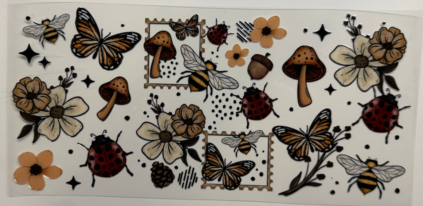 Mushrooms uvdtf decal