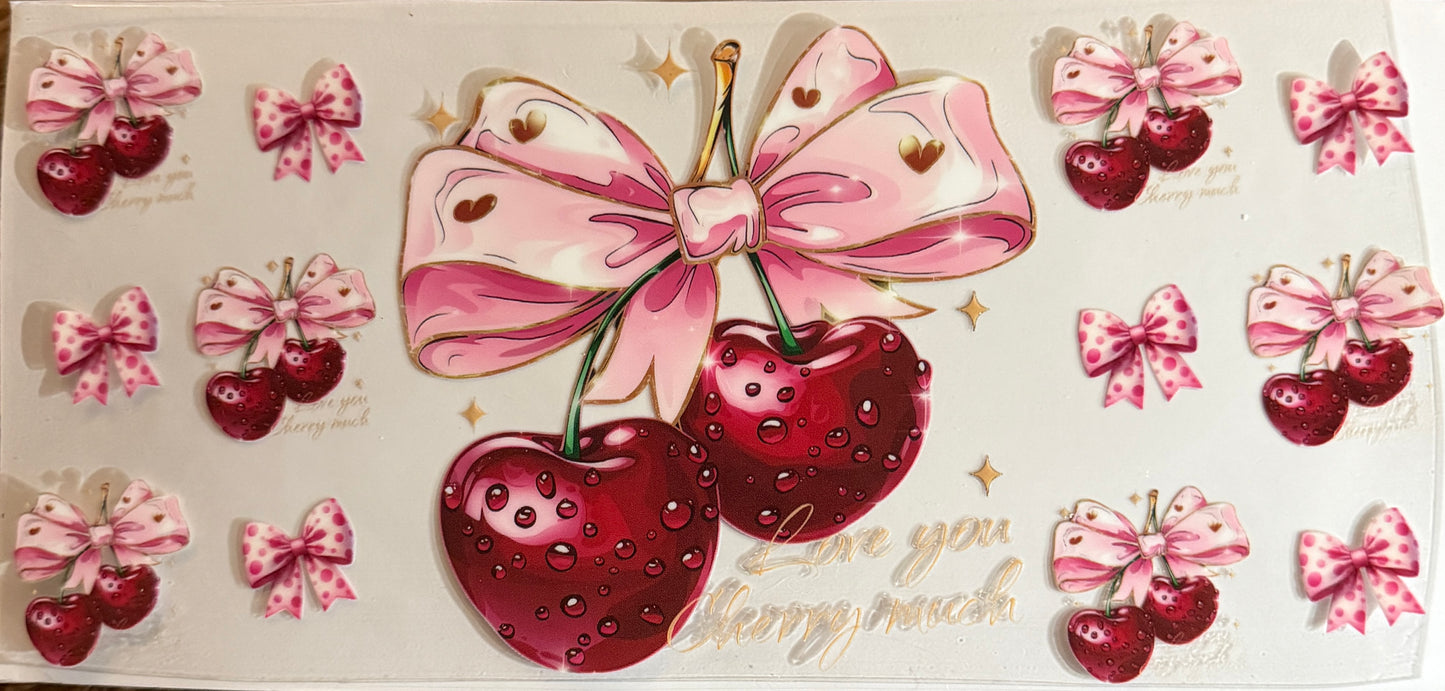 Love you cherry much uv dtf decal