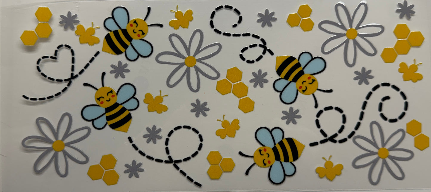 Bees uvdtf decal
