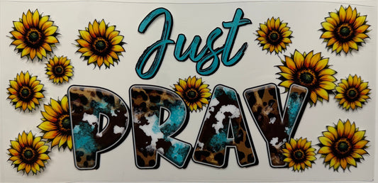Just pray uv dtf decal
