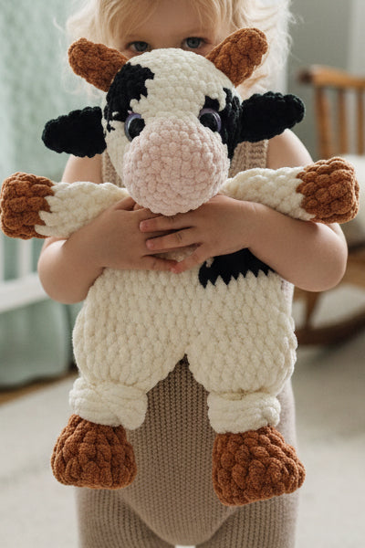 Cow lovey - made to order