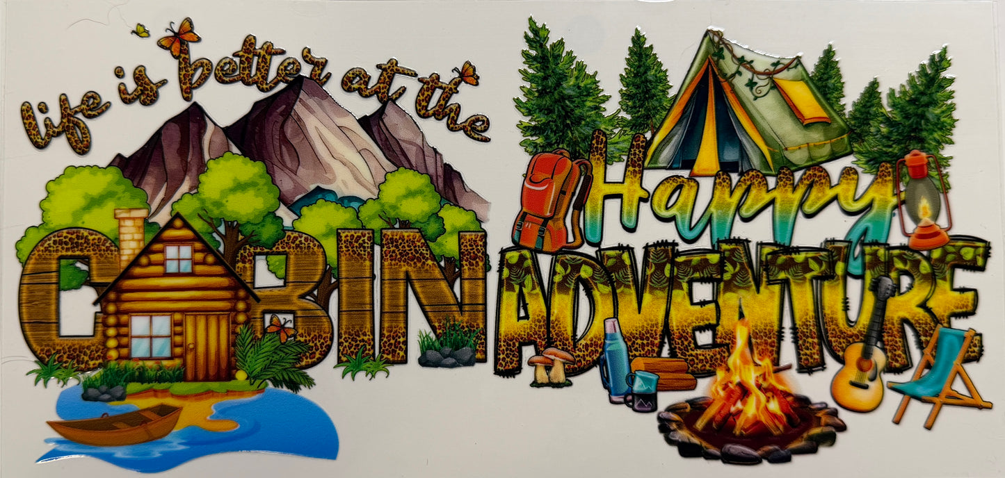 Cabin uvdtf decal