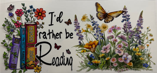 Rather be reading uvdtf decal