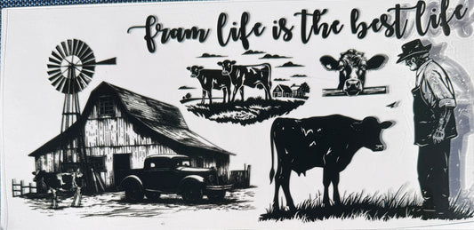 Farm life  uv dtf decal