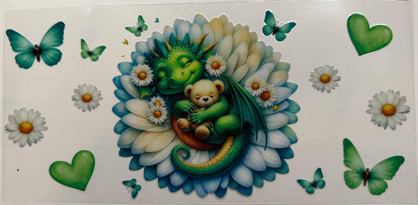Baby dragon uv dtf decal