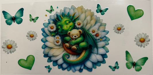 Baby dragon uv dtf decal