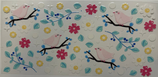 Birds on branches uvdtf decal