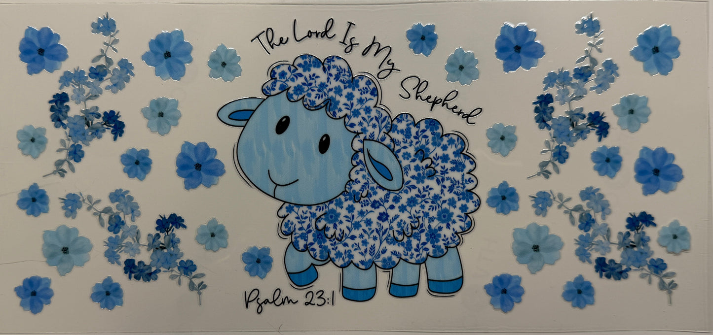 Lord is my shepherd sheep uv dtf decal