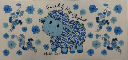 Lord is my shepherd sheep uv dtf decal