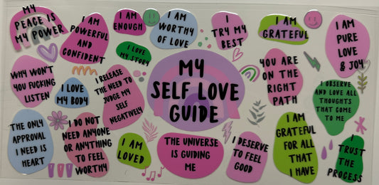Self love guide uvdtf decal