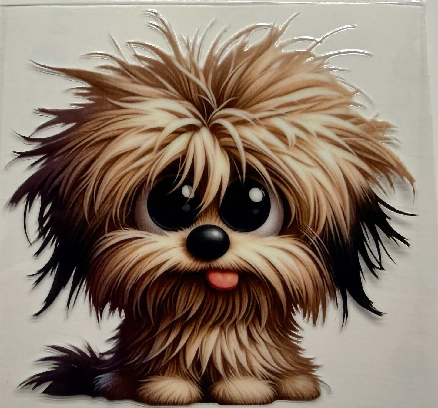 Big eyes dog uvdtf decal