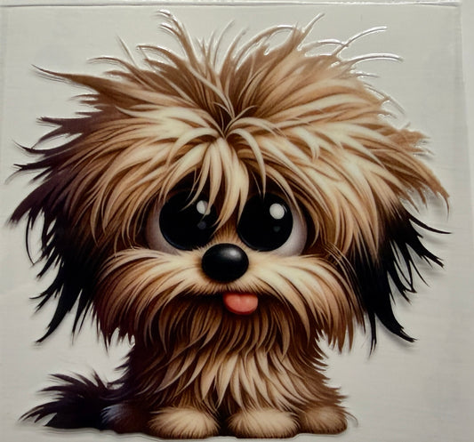 Big eyes dog uvdtf decal