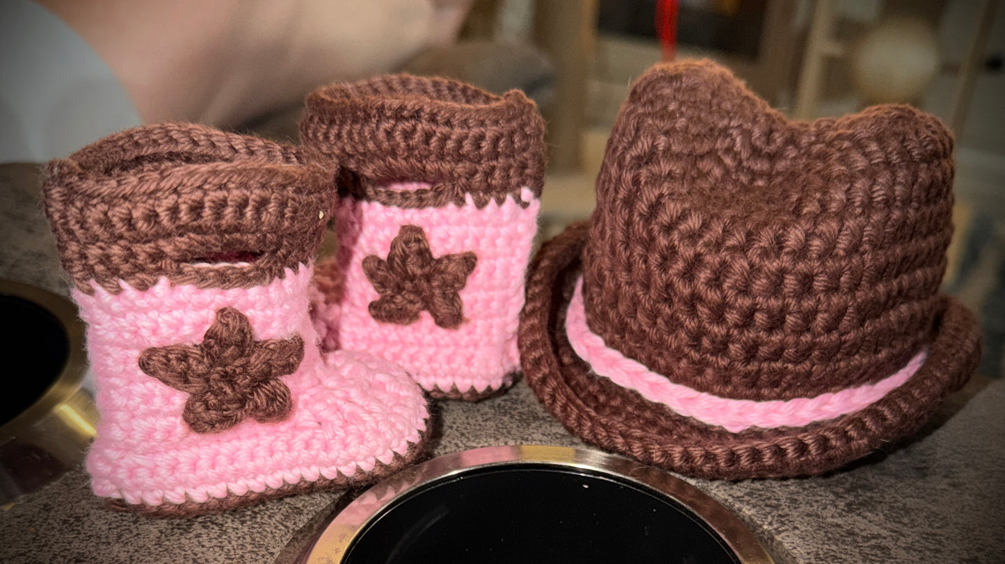 Cowgirl hat and boots- made to order