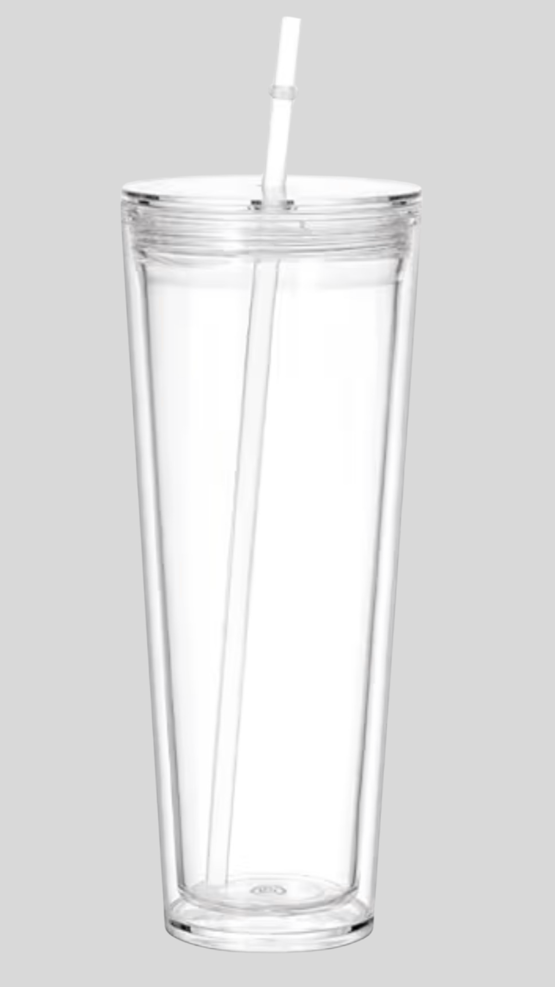 24 oz acrylic snowglobe tumbler